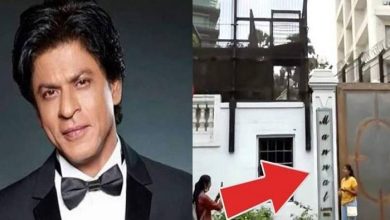 Photo of Shahrukh Khan के घर Mannat पर लगी  25 लाख रुपये की नेमप्लेट हुई गायब,जानें क्या है पूरा मामला…