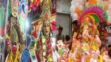 Photo of अनंत चतुर्दशी के पर्व पर निकाली गई चामुंडा देवी की शोभायात्रा, श्रद्धालुओं ने फूल मालाओं से किया देवी का स्वागत !
