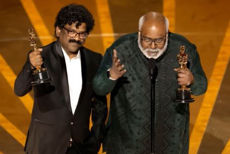 Oscars 2023: ऑस्कर अवॉर्ड्स में भारत ने रचा इतिहास, फिल्म RRR के नाटू नाटू  गीत को मिला अवॉर्ड