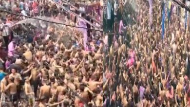 Photo of Happy Holi: रंगों का त्यौहार, पानी की बौछार,डीजे की धुन पर नाचते प्रयागवासियों का वीडियो वायरल