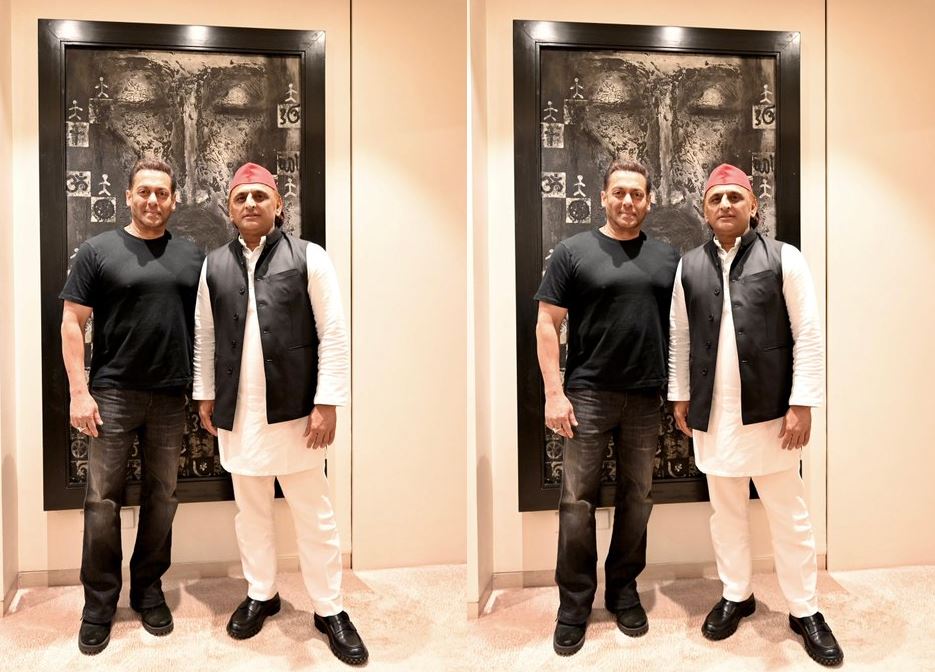 Mumbai:अखिलेश से मिले सलमान खान, दोनों हस्तियों की मुलाकात और तस्वीरों ने सोशल मीडिया पर मचाया हंगामा