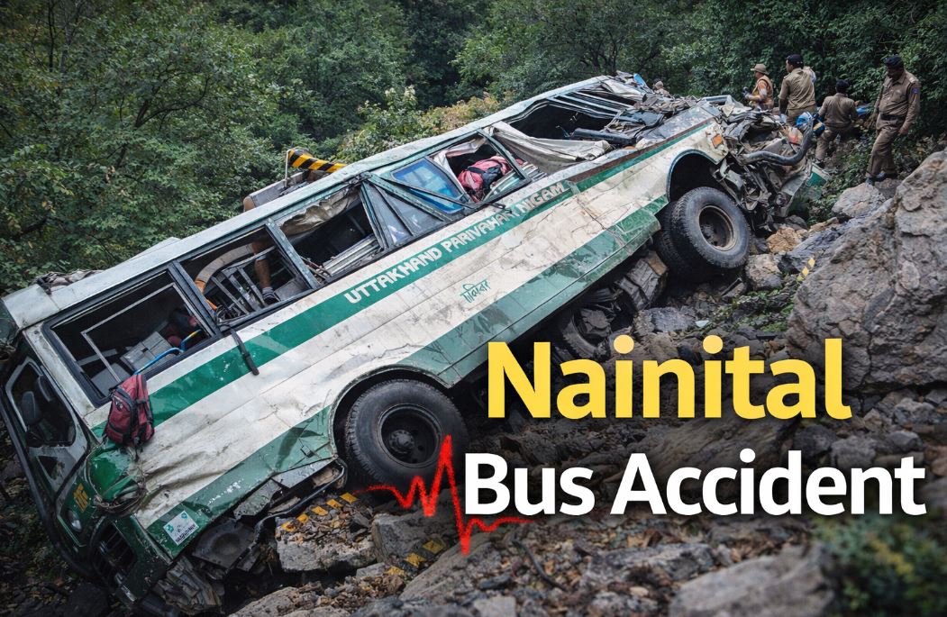 नैनीताल में बड़ा हादसा… भवाली रोड पर बस पलटी, 1 की मौत, SDRF ने 7 घायलों को बचाया