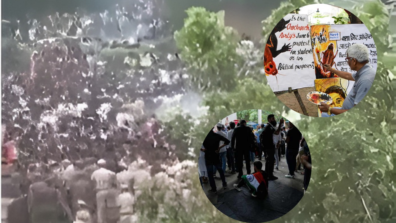 जंतर-मंतर प्रदर्शन में तनाव, प्रदर्शनकारियों का संसद की ओर मार्च, पुलिस ने दागे अश्रुगैस के गोले