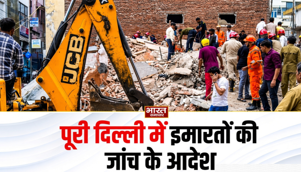 दिल्ली में अब सभी इमारतों की होगी जांच, सत्य निकेतन हादसे के बाद MCD सख्त