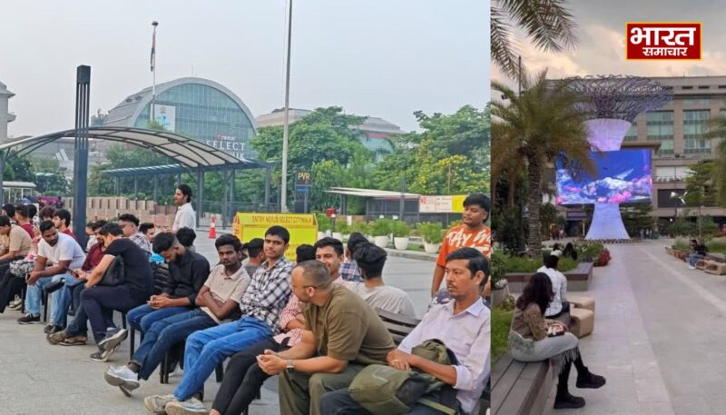 दिल्ली में iPhone 18 Pro की बिक्री से पहले Apple Store के बाहर जुटी भीड़