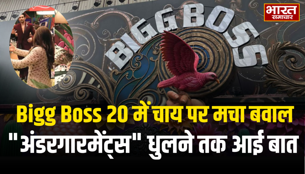 Bigg Boss 20 में चाय पर मचा बवाल, “अंडरगारमेंट्स” धुलने तक आई बात